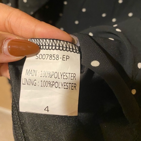 SHOWPO Moving Spots Top in Black Spot Size 0 - Picture 7 of 7